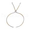 304 Stainless Steel Box Chains Slider Bracelet Making X-AJEW-JB01118-02-1