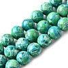 Dyed Natural Magnesite Beads Strands G-L617-D01-8mm-3
