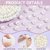  ABS Plastic Imitation Pearl European Beads SACR-NB0001-18B-4