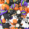 40Pcs 10 Styles Opaque Resin Pendants RESI-CJ0002-89-8