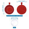 DIY Flat Round Pendant Making Kits DIY-TA0008-46-8