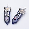 Natural Lapis Lazuli Big Pointed Pendants G-F340-05I-1