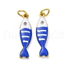 304 Stainless Steel Enamel Pendants X-STAS-E550-40G-01-1