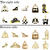 20Pcs 10 Styles Alloy Enamel Pendants ENAM-YW0004-15-3
