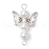 Shell Pearl Beaded Angel Connector Charms PALLOY-JF03015-3