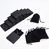  12Pcs Rectangle Velvet Jewelry Drawstring Pouches DIY-NB0008-85-4