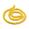 Electroplate Opaque Solid Color Glass Beads Strands EGLA-A034-P2mm-L02-2