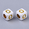 Plating Acrylic Beads SACR-S297-09O-2