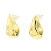 Teardrop Brass Stud Earrings EJEW-L270-24G-1