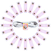 Gorgecraft 20Pcs PVC Plastic Cord Organizer TOOL-GF0003-04-1