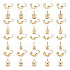 Unicraftale 40Pcs 4 Style Brass Bead Tips KK-UN0001-58-1