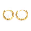 Ion Plating(IP) 304 Stainless Steel Huggie Hoop Earrings X-EJEW-O087-06F-G-1