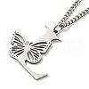 201 Stainless Steel Necklaces NJEW-Q336-01L-P-4