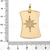 Brass Micro Pave Cubic Zirconia Pendants KK-U076-02G-05-3