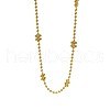 304 Stainless Steel Beaded Necklaces FS-WG0014C-01-5