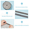 GOMAKERER about 10.5~11 yards Ethnic Style Polycotton Jacquard Leaf Ribbons OCOR-GO0001-15E-3