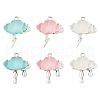 6Pcs 6 Styles Opaque Resin Pendants FIND-TA0002-50-1