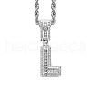 Brass Micro Pave Cubic Zirconia Pendants PW-WG3207D-24-1