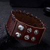 Men's Vogue Leather Cord Bracelets BJEW-BB15626-10
