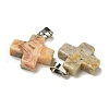 Natural Crazy Agate Pendants G-Z067-06P-03-3