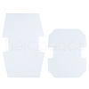 CHGCRAFT 2 Sets 2 Style Non-woven Fabrics Felt Pad & Resin Net FIND-CA0002-49-1