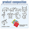 CREATCABIN Paper Window Decoration AJEW-CN0001-49B-03-3