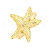 Brass Cuff Rings for Women RJEW-U047-01G-4