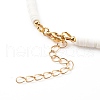 Polymer Clay Heishi Beaded Necklaces NJEW-JN03439-01-3