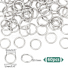 60Pcs Tarnish Resistant 304 Stainless Steel Open Jump Rings STAS-LP0001-39P-08-2