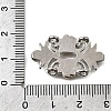 Brass Crystal Rhinestone Flower Multi-Strands Links KK-P306-17P-4