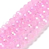 Baking Electroplate Glass Beads Strands DGLA-A039-J10mm-B18-1