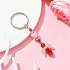 Glass & Acrylic Pendant Keychain KEYC-JKC00642-05-2