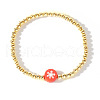 Christmas Brass Beaded Stretch Bracelets DP1194-2-1