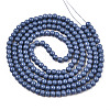 Painted Glass Bead Strands DGLA-S071-4mm-B45-3