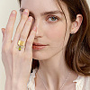 304 Stainless Steel Open Cuff Rings RJEW-UN00015-6