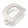 201 Stainless Steel Charms X-STAS-C021-06P-D-3