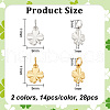 BENECREAT Brass Charms KK-BC0004-40-NR-2