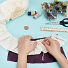 FINGERINSPIRE Cotton Pleated Lace Trim Ribbon OCOR-FG0002-63A-01-3