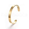 304 Stainless Steel Blank Cuff Bangles X-BJEW-E361-11G-1