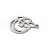 201 Stainless Steel Pendants STAS-S157-04P-2
