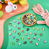 100Pcs 10 Colors Synthetic Turquoise Beads G-TA0002-14-14