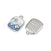 Alloy Rhinestone Pendants PALLOY-P311-02P-2