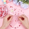 SUNNYCLUE 1200Pcs 4 Colors Valentine's Day Themed Opaque Acrylic Beads MACR-SC0001-42-3