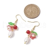 Mother's Day Jewellery Natural Cultured Freshwater Pearl Dangle Earrings EJEW-JE05860-02-3