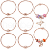 SUNNYCLUE 6Pcs Brass European Style Bracelet Making PPJ-SC0001-01C-1
