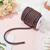 PU Imitation Leather Braided Cord OCOR-WH0101-27-4