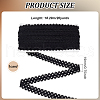 20 Yards Flat Polycotton Elastic Picot Decorative Cord OCOR-WH0090-051-2