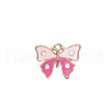 Zinc Alloy Enamel Butterfly Jewelry Pendant ENAM-TAC0007-09H-1