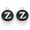 Platinum Plated Alloy Charms X-ENAM-S118-02Z-P-1