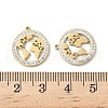 304 Stainless Steel Rhinestone Pendants STAS-V015-08G-3